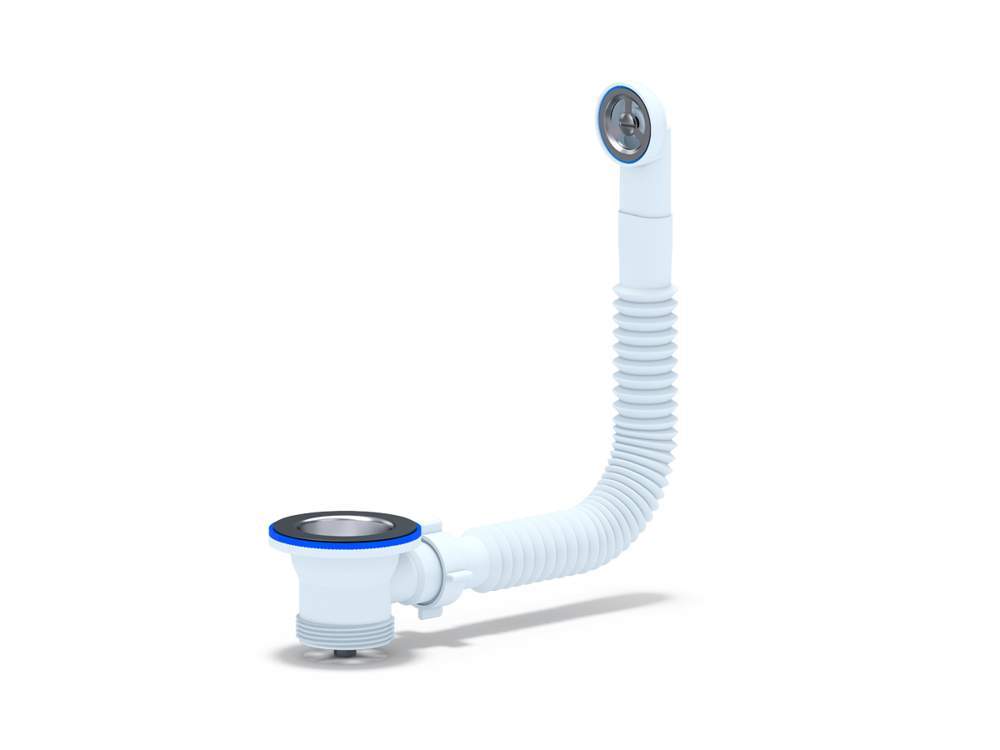 Перелив гибкий д/умыв. Ани 1 1/2 с круглым верт.корп.  N120S