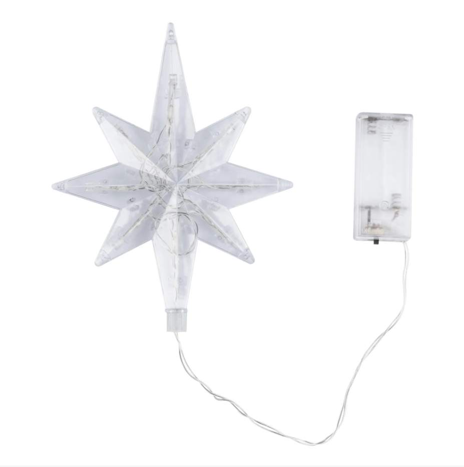Фигура с/д ULD-H1525-009/STB/2AA Warm white Star-5  15*25см  Звезда-5 UL-00010943