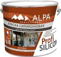 Краска Alpa Profi Silicon ВД база А 9л  (14,4кг)