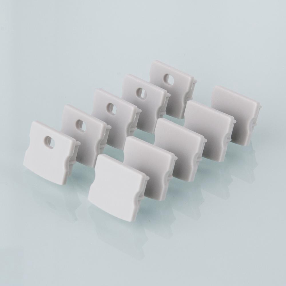 *Заглушки д/наклад. алюмин.проф.LEDленты ZLL-2ALP001-R 15мм