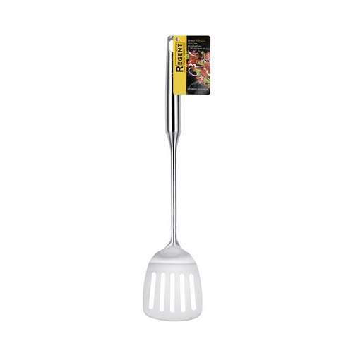 REGENT INOX Linea Solido Лопатка 93-TO-SO-02 кулинарная с прорезями 393х75мм нерж.сталь