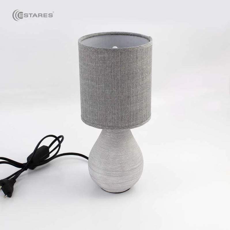 Лампа настольная BETA 1xE14 R-100x120x275-GRAY/GRAY-220-IP20