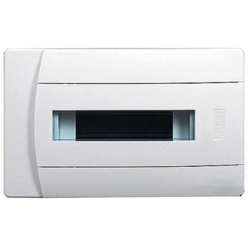 Бокс СП 1х12мод. Practibox с шинами N и PE IP40 бел/бел. двер. Leg 601117