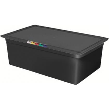 RESTOLA Гастроемкость полипропилен GN1/1 530х325х150мм 21л черная 422100213/590 (4) б/крышки