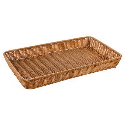 LUXSTAHL Корзинка кт270 коричневая прямоуг. 53х32,5х6,5см