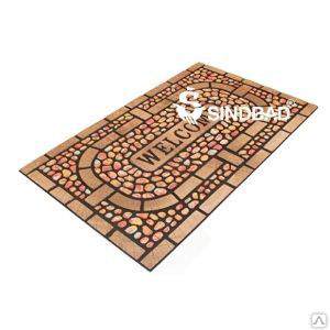 Коврик резиновый  45см*75см*7мм  флокир. 8819-04