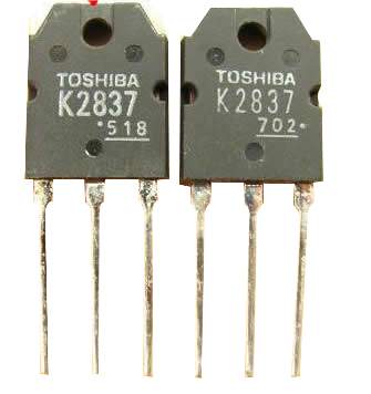 Транзистор 2SK2837  N-канал, высокоскор., ключи,  драйв ТО3Р