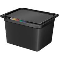RESTOLA Гастроемкость полипропилен GN1/2 325х265х200мм 12,5л черная 422100813/596 (6) б/крышки