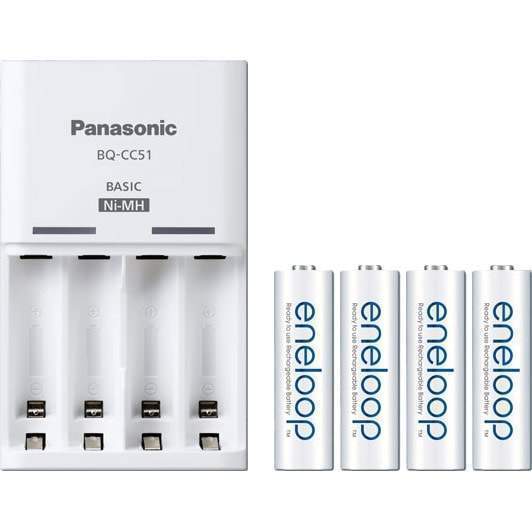 Зарядное уст-во Panasonic enelcor K-KJ51MCC40E Basic Charger +4*АА 1900mAh
