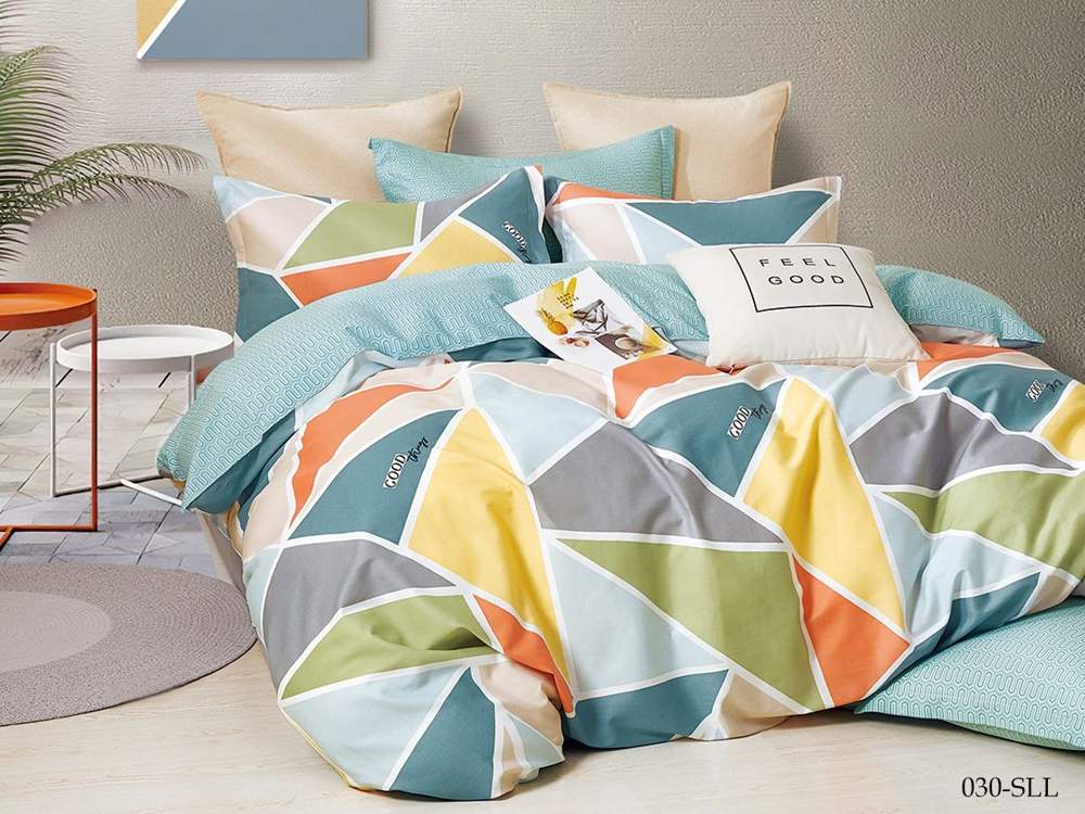 CLEO КПБ Satin Lux набивной евро (50х70-2шт)  32/030-SLL крафт коробка 