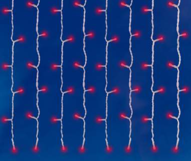 Занавес с/д ULD-C2030-240/SWK Red соедин-й IP67  3,0х2,0м статич.свеч. красный 01362