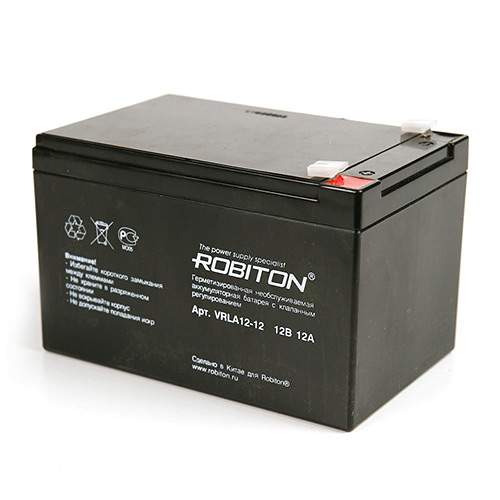 Аккум. Robiton 12V 12Ah  VRLA12-12  07635