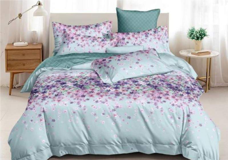 CLEO КПБ полисатин Art Color 1,5сп ( 70*70*2) 20% хлопок/40% вискоза/40% ПЭ 15/087-AC 