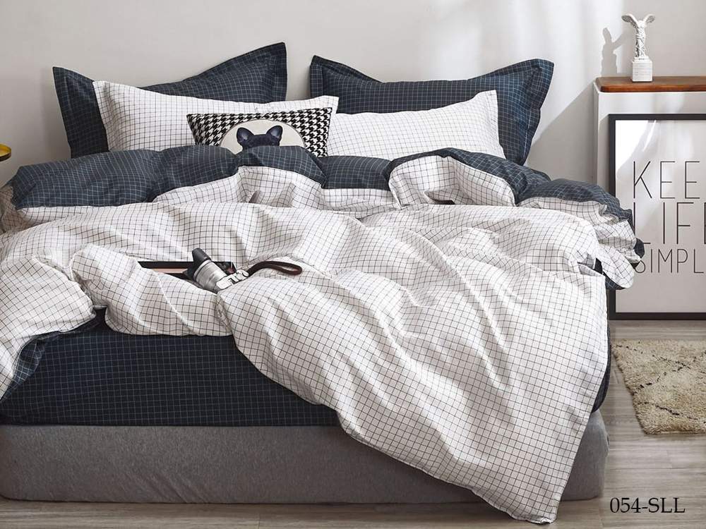 CLEO КПБ Satin Lux набивной евро (50х70-2шт)  32/054-SLL крафт коробка 