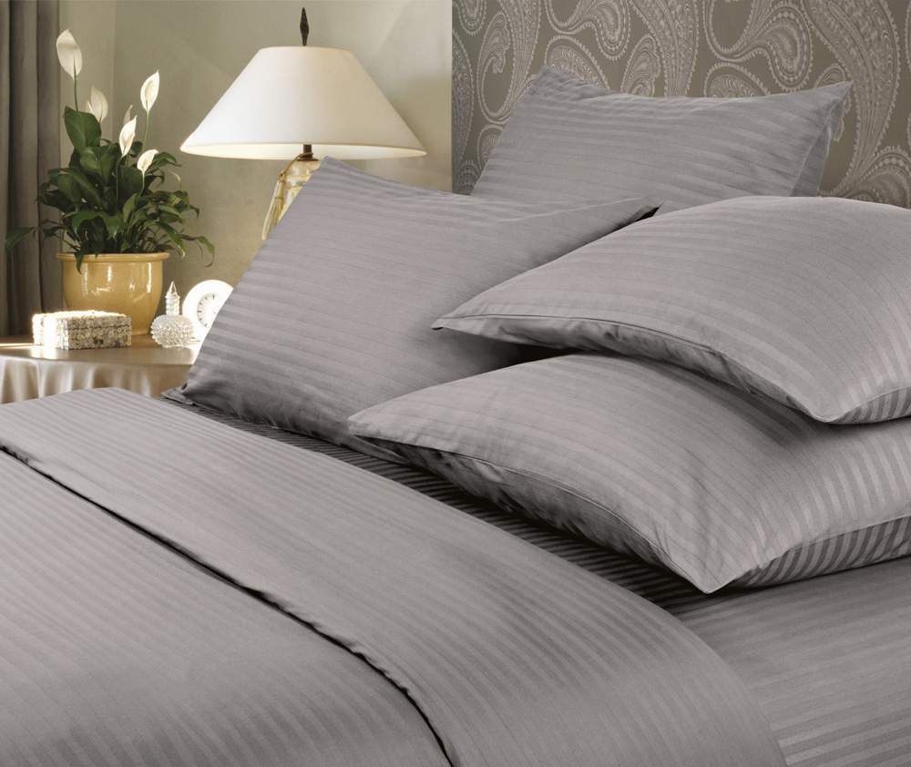 VEROSSA Stripe КПБ Gray Евро (прост.220х240,подод.200х220,нав.50х70-2/70х70-2) 70032 738009