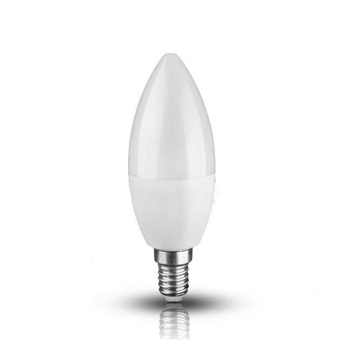 Лампа свтодиод.  С37-101 8W 4000K E14 свеча тм iSvet  С37-101-1-4-1