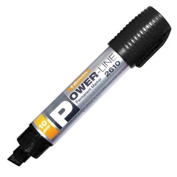 Маркер перманентный промыш. Line Plus PER-2610 черный скошенный 10мм 