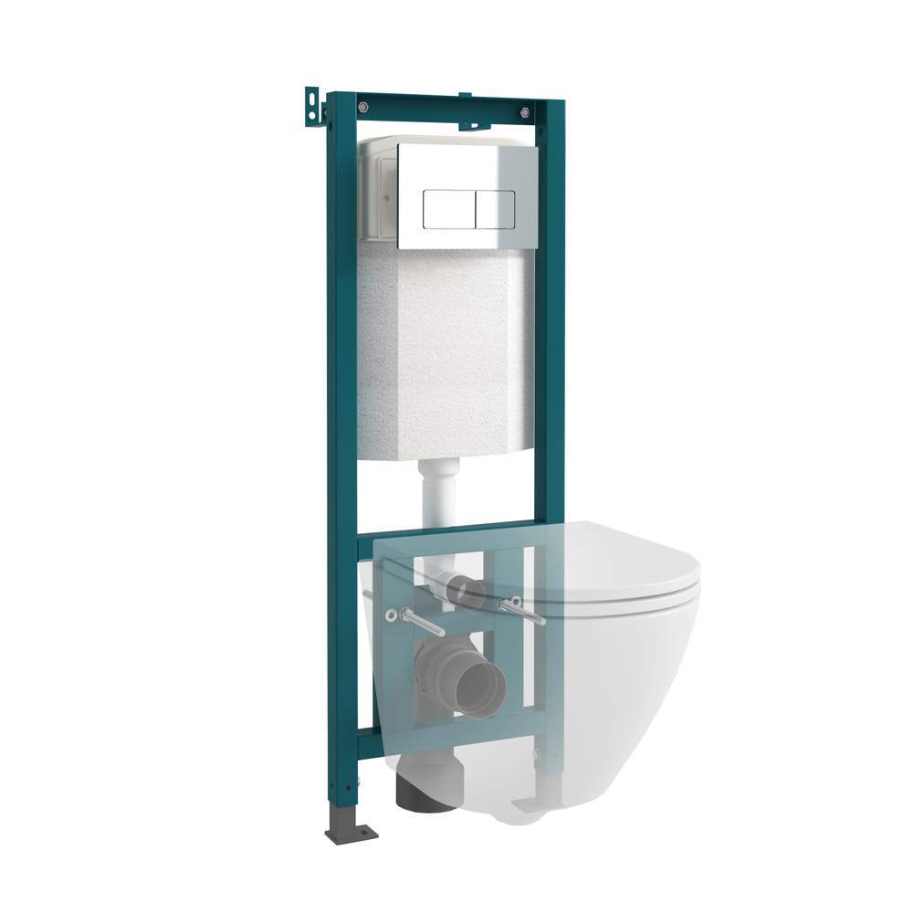 Инсталяция EvaGold 400 д/подвесного унитаза+кнопка смыва EvaGold 07