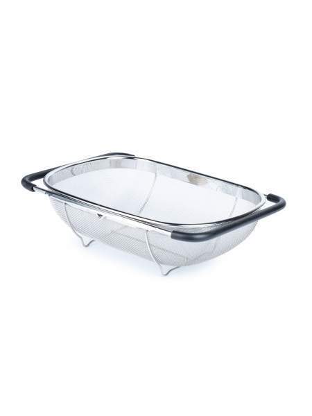 ATTRIBUTE Сито-дуршлаг на раковину AGS134 Steel Touch 34х24см 