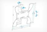 Кронштейн HOLDER TV  LCDS-5019  белый   22-42"