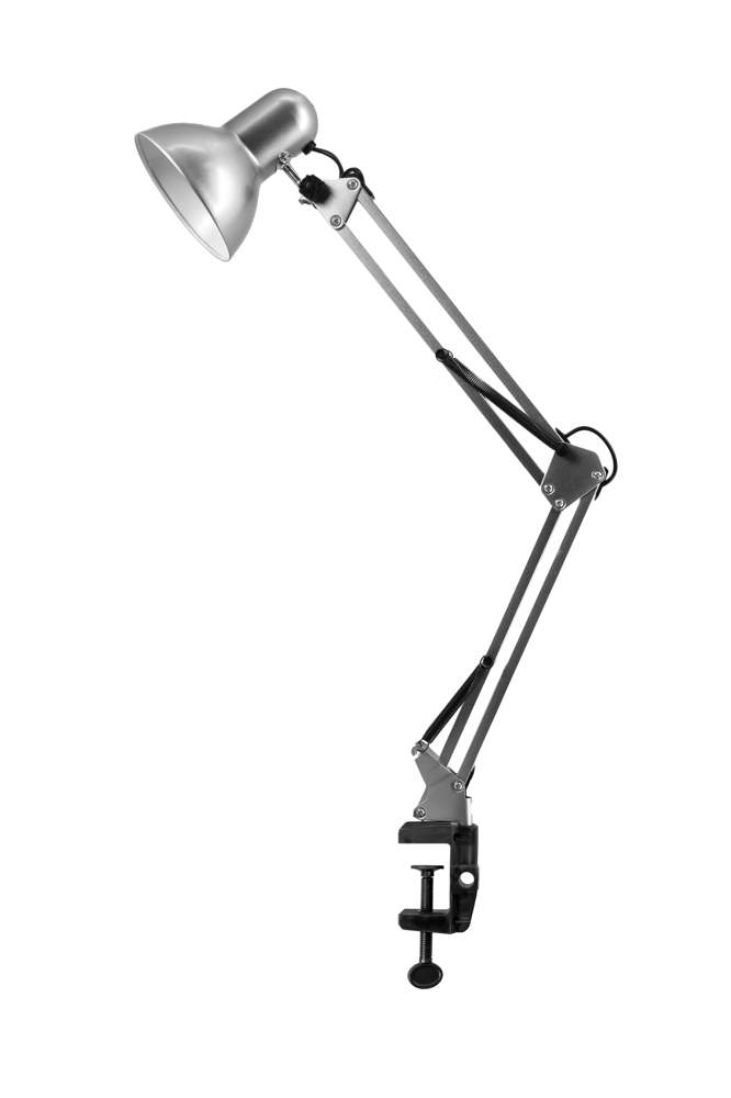 Светильник настольный MT2012 на струбц.60Вт Е27 серебро