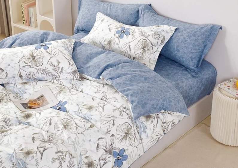 CLEO КПБ Satin de Luxe набивной 2сп ( 50*70*2) 100% хлопок 22/845-SK 