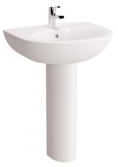 Раковина Vitra  Zentrum  60см + пьедестал S50   5786B003-001 + 6936B003-7035