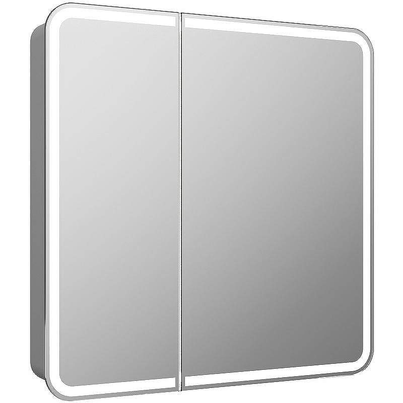 Шкаф-зеркало Elliott LED 80*80 св.с розет.датчик МВК014