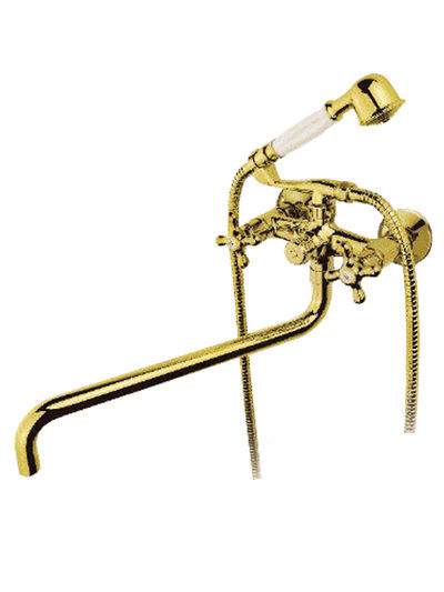 Смеситель Frap G2263-6  на ванну м/кер нос длин люкс/золот