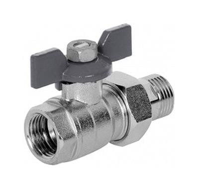 Кран шар. лат. усилен. ручка-бабочка  3/4"  вн/нар  НГ НС-1007580