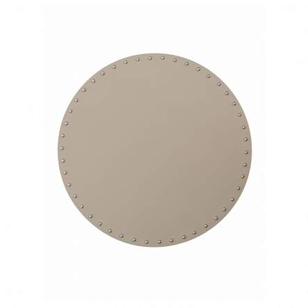 DOMINIC Салфетка д/сервировки DMP02 Beige экокожа с заклепками серо-бежевая