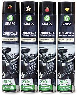 Grass Полироль-очиститель пл. Dashboard Cleaner Лимон 750мл 120107-1
