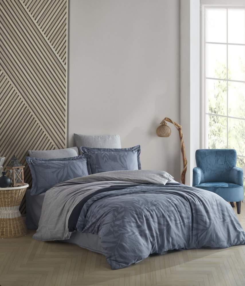 CLASS сатин КПБ Rita Denim Евро (прост.240х260,подод.200х220,нав.50х70-2/70х70-2) 