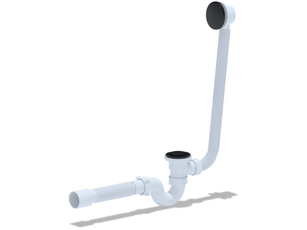 Сифон Ани д/ванны с вып.и перелив 1 1/2 с г/тр 375*40*50  ЕС155