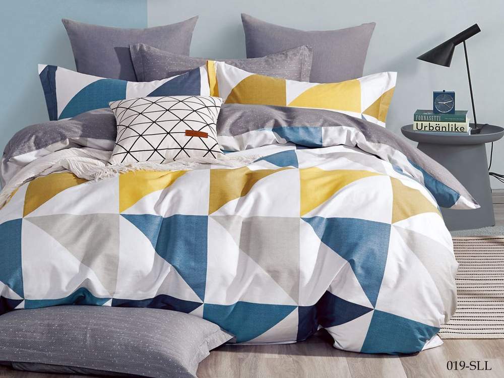 CLEO КПБ Satin Lux набивной евро (50х70-2шт)  32/019-SLL крафт коробка 