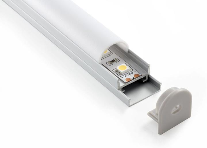 *Профиль для LED ленты  LL-2ALP005  потолоч.алюмин. 20мм oval