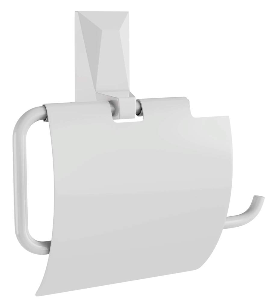 Держатель д/туалетной бумаги с крышкой ICE White KLE-ICE043WT