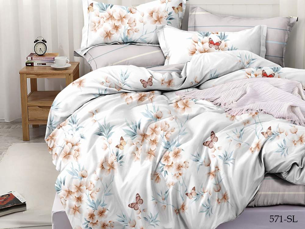 CLEO КПБ Satin Lux набивной дуэт (50*70*2 70*70*2)  41/571-SL