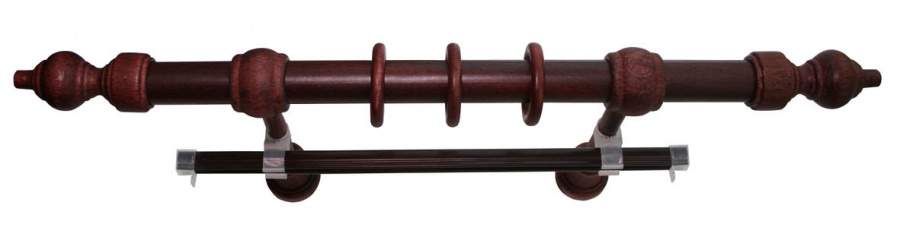 Карниз составной Эд-12 м/д Красное дерево 3,2