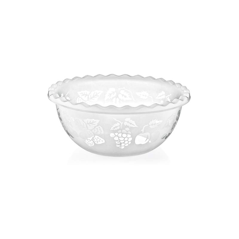 DUNYA PLASTIK Миска 10501 3,5л 250х250х105мм узорная круглая 