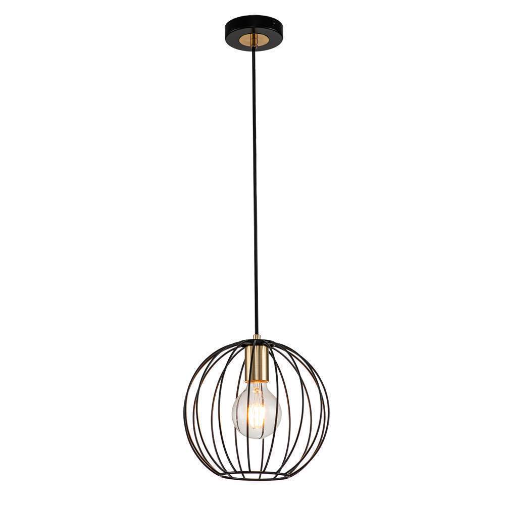 10176/1S Св-к подвесной Escada E27*60W Black/Brass 