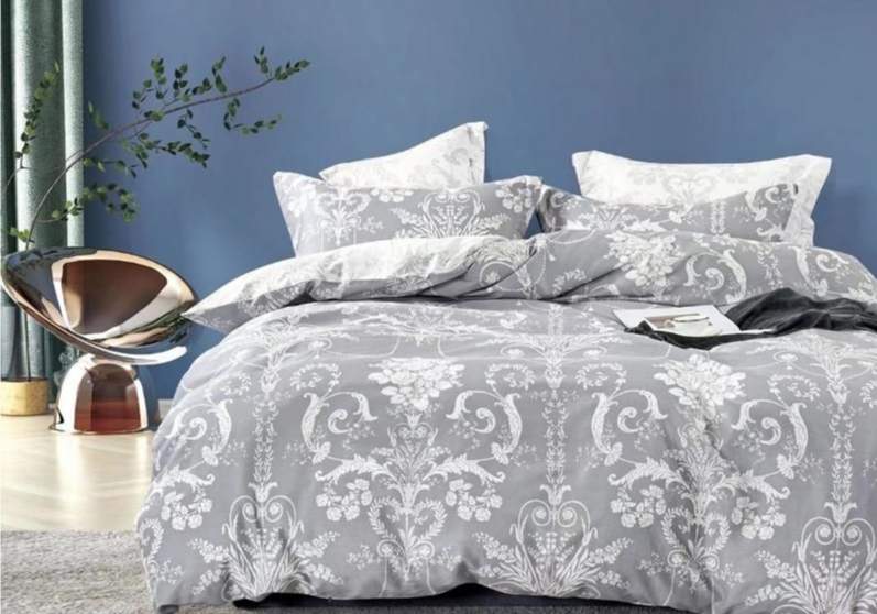 CLEO КПБ Satin de Luxe набивной евро (50*70*2 70*70*2) 100% хлопок 31/0092-SK 
