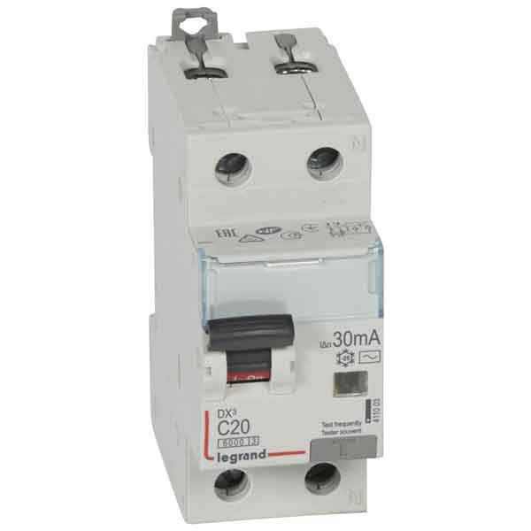 Дифавтомат  Legrand  DX3  1П+Н  C16A  10МА-АС  410993