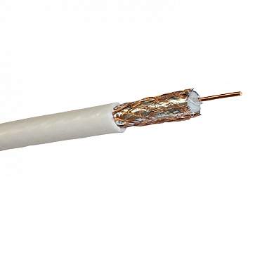 Кабель RG-6U+Cu 48проц. 75Ом бел.  Proconnect 01-2206/445934
