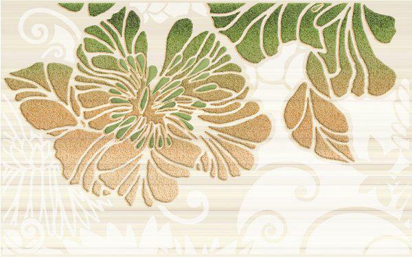 Кензо зеленый (фисташк.) декор  250х400  09-03-85-075-2