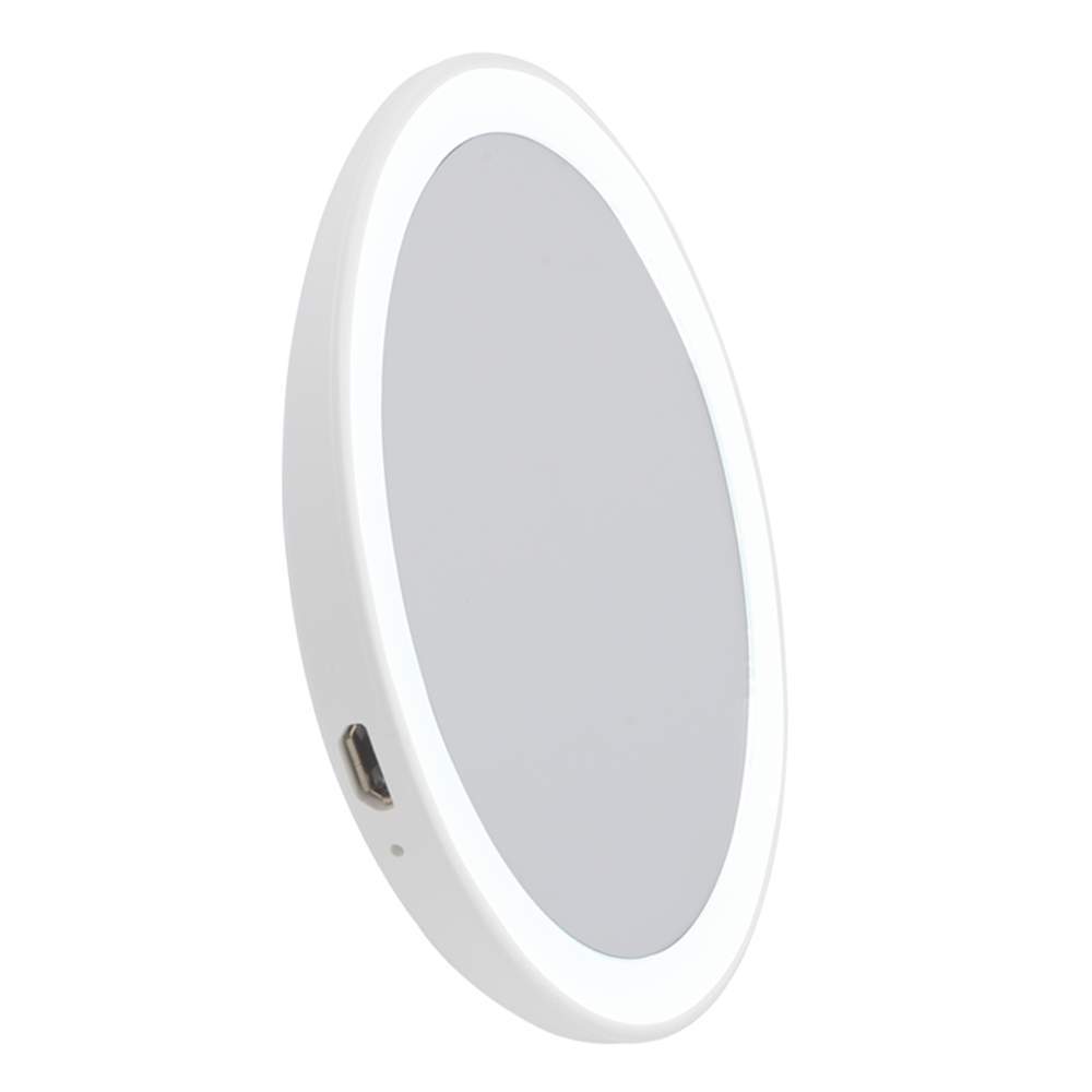 Зеркало карманное с подсв.с диммером, ULK-F73 SW/DIM/RECH WHITE/тепл. свет,белый свет,дневной свет
