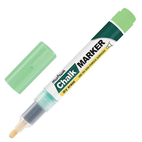 Маркер *меловой MunHwa Chalk Marker  CM-04  зеленый  3мм, пакет