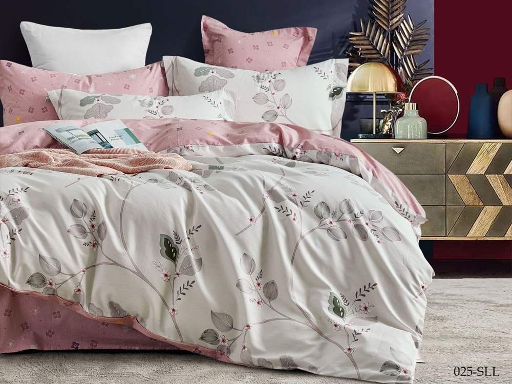 CLEO КПБ Satin Lux набивной 1,5сп ( 50х70-2шт)  16/025-SLL крафт коробка 