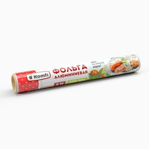 KOMFI Фольга алюминиевая пищевая 10мкм 30см*10м FKT910T(24)