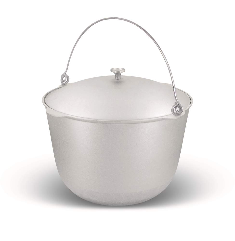 KUKMARA Котёл кп400 40л походный литой аллюминий с ручкой с крышкой